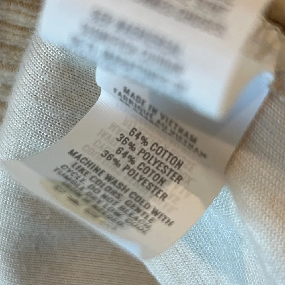 Aerie cream bell bottom flare pull on ribbed leggings size small